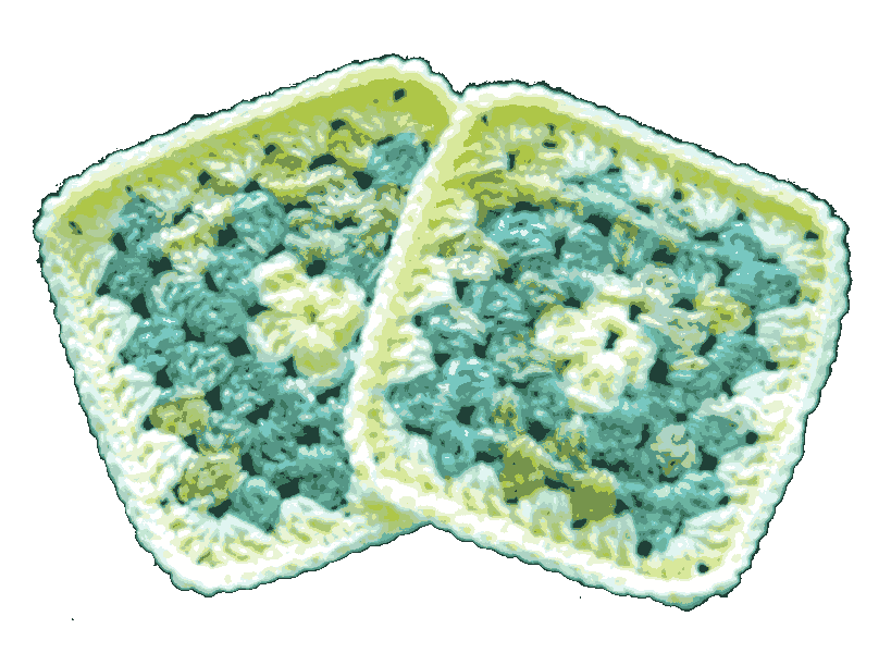 Multi-Yellow-Blue Hot Pad Set