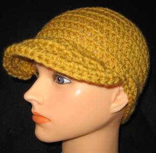 Gold Newsboy Hat