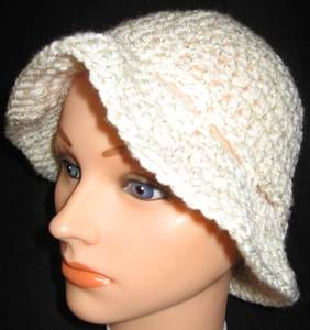 Floppy-white-sparkle Bucket Hat